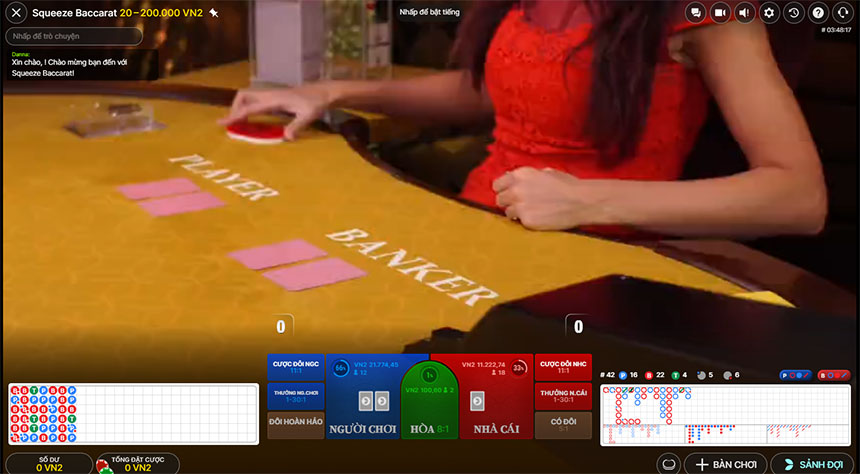 Read more about the article Hướng dẫn cách chơi Baccarat Squeeze trực tuyến hay nhất